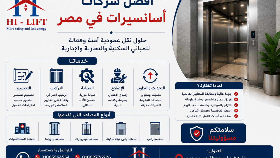 أفضل شركات أسانسيرات في مصر | هاي ليفت2025