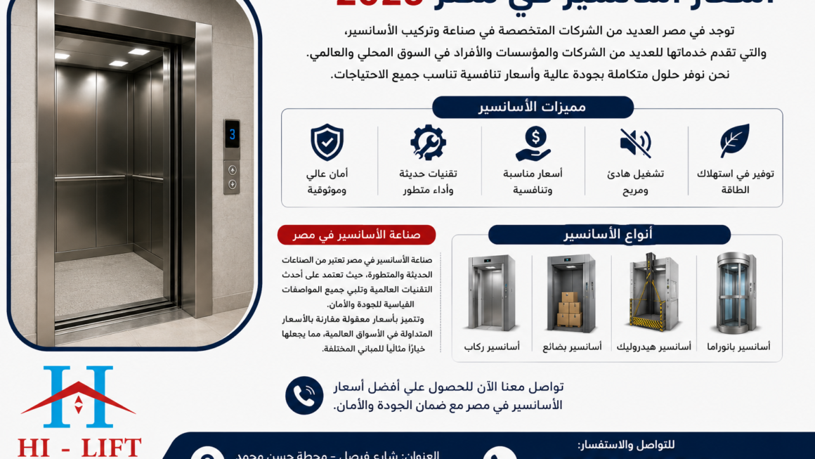 أسعار أسانسير في مصر2025