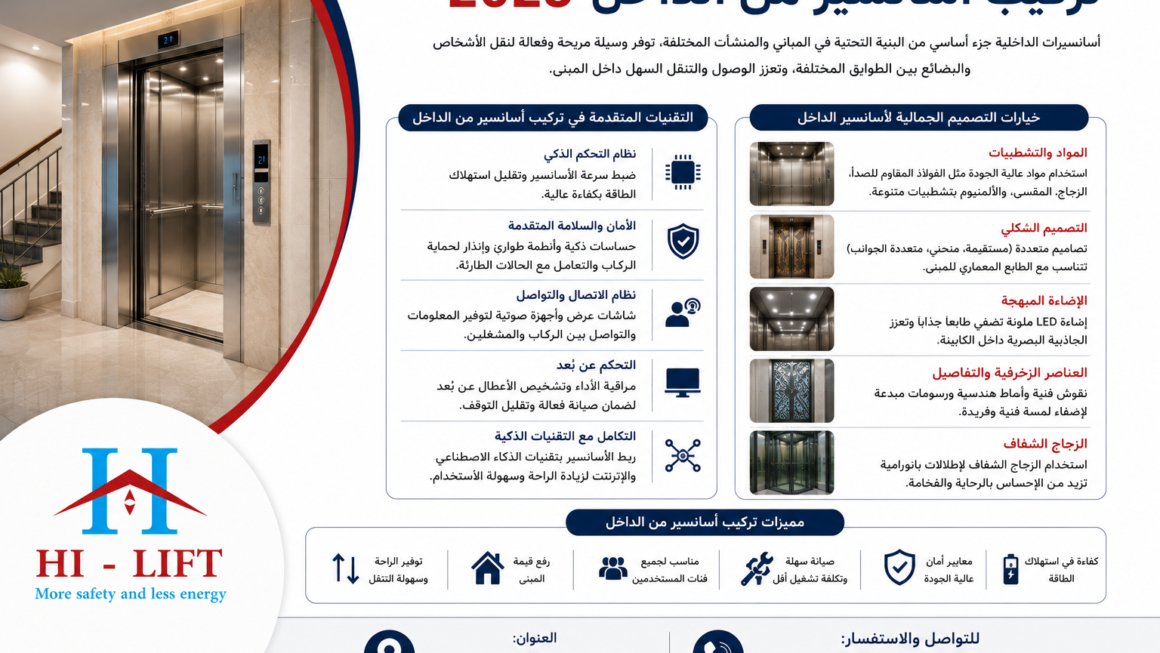 تركيب أسانسير من الداخل 2025
