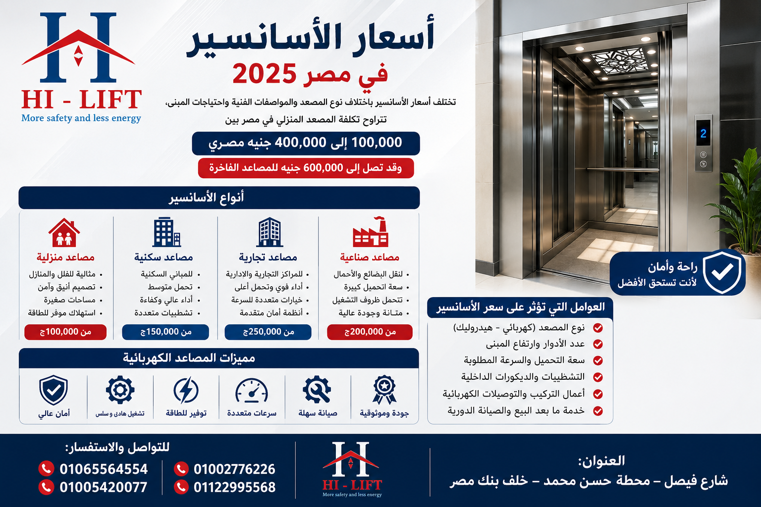 أسعار الأسانسير