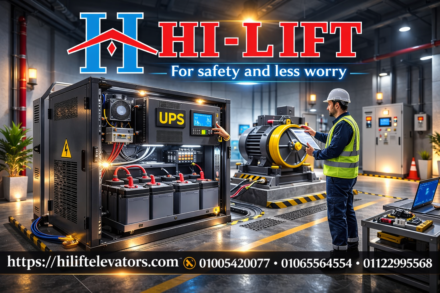 جهاز ups للمصاعد: ماذا يحدث عند انقطاع الكهرباء؟ 2 جهاز UPS للمصاعد