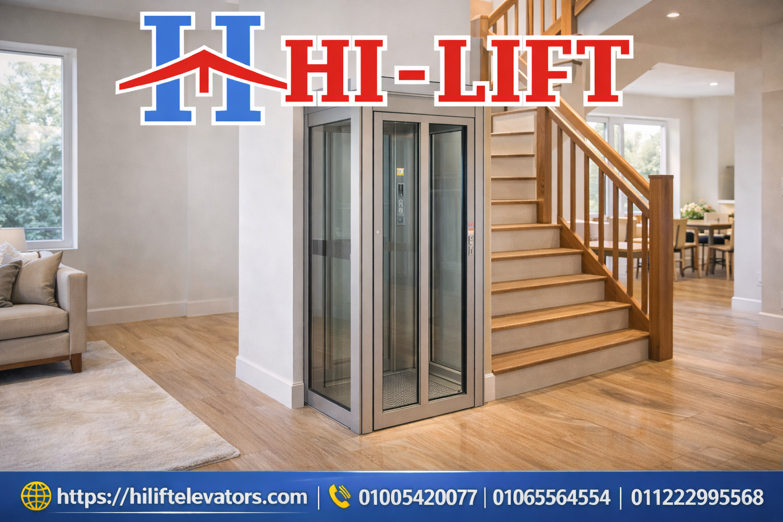 مصاعد داخلية للفلل: رفاهية حقيقية تضيف قيمة لمنزلك 4 مصاعد داخلية